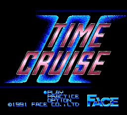 Time Cruise II title screen for PC Engine